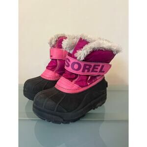 Sorel kids size 10 winter Snow Commander boots shoes